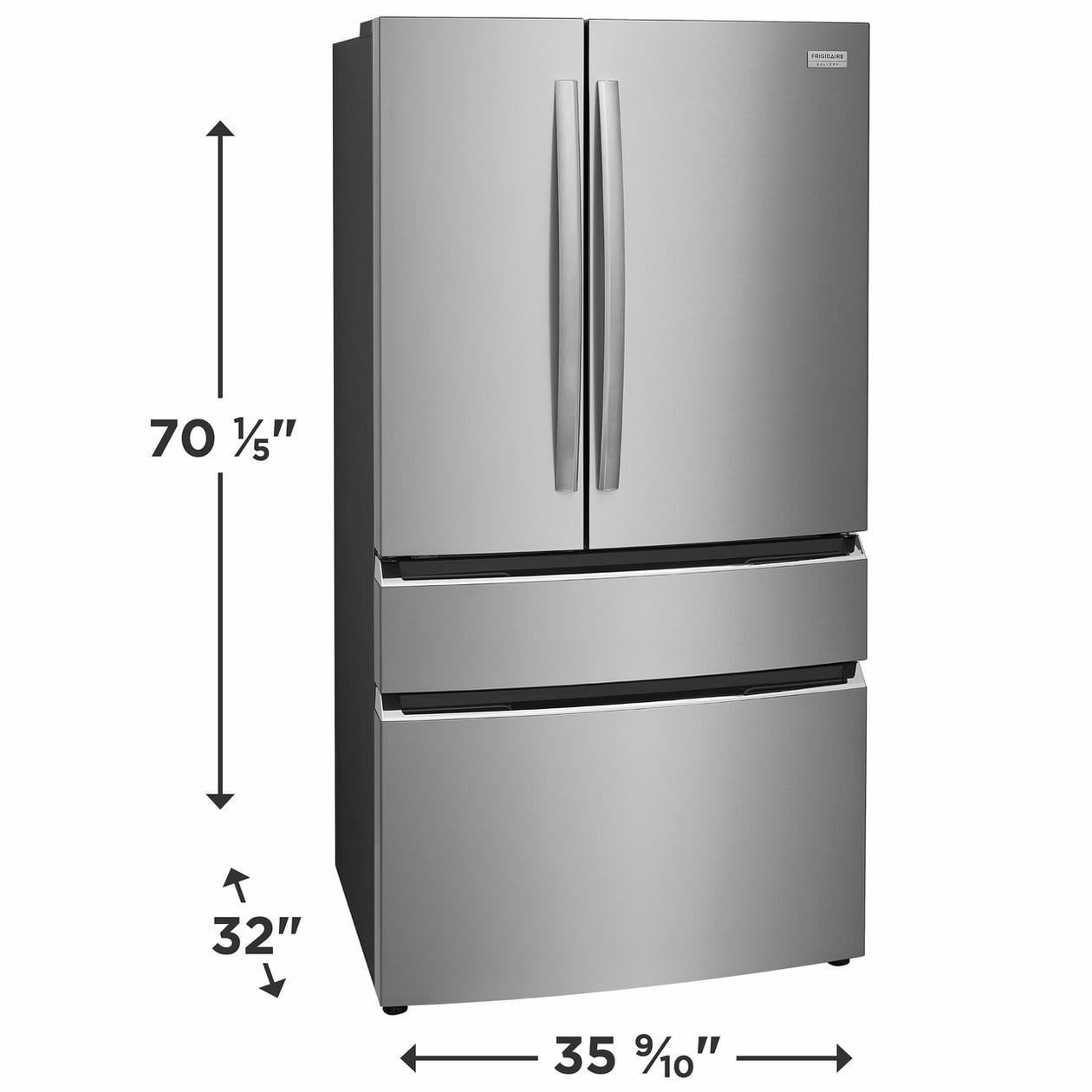 FRIGIDAIRE GRMG2272CF Frigidaire Gallery 22.1 Cu. Ft. Counter-depth 4-door French Door RE...