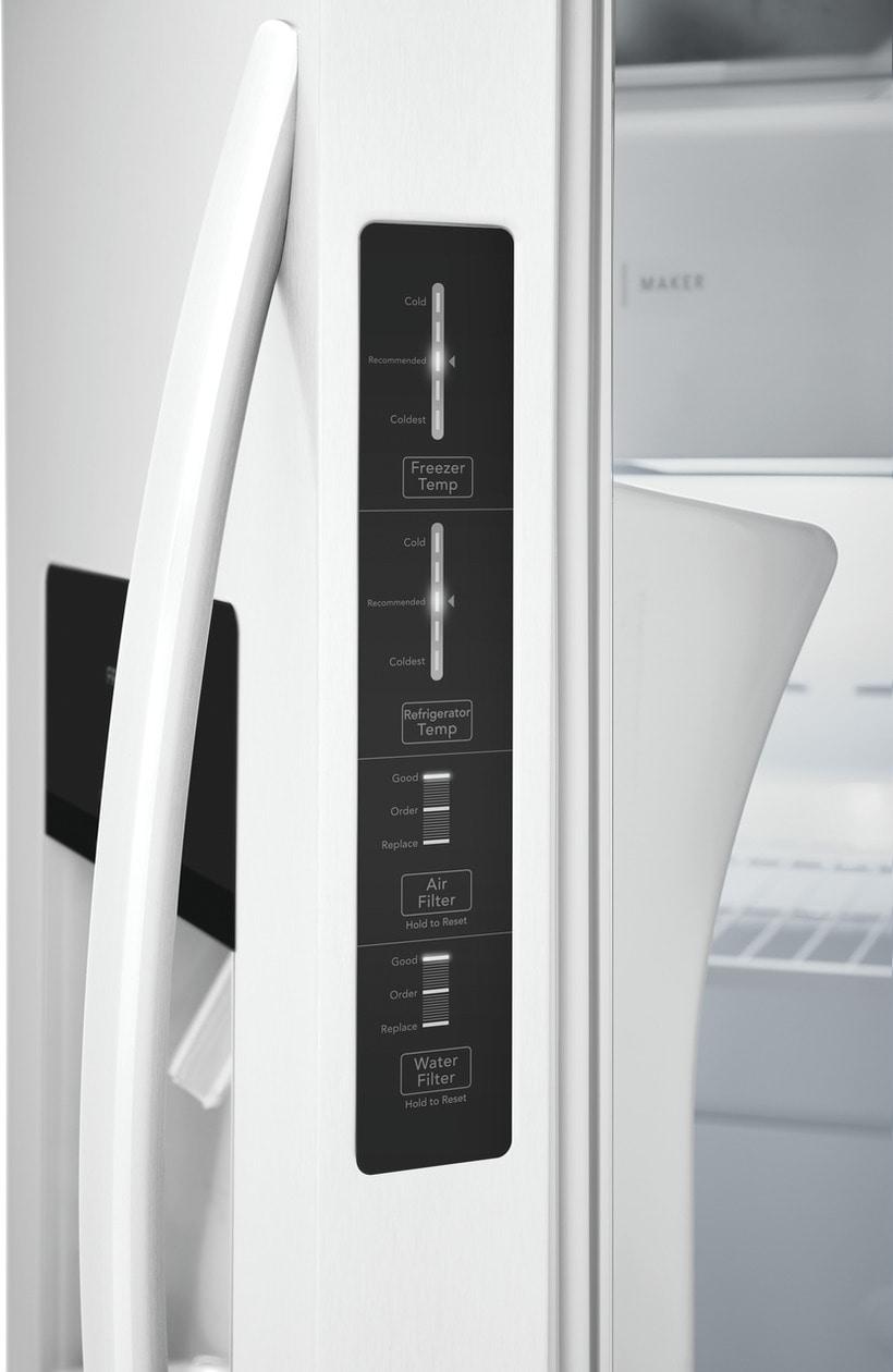 FRIGIDAIRE FRSS2623AW Frigidaire 25.6 Cu. Ft. 36'' Standard Depth Side By Side Refrigerator