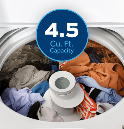 GE APPLIANCES GTW485ASWWB Ge 4.5 Cu. Ft. Capacity Washer With Stainless STEEL&#X00A0;BASKE...