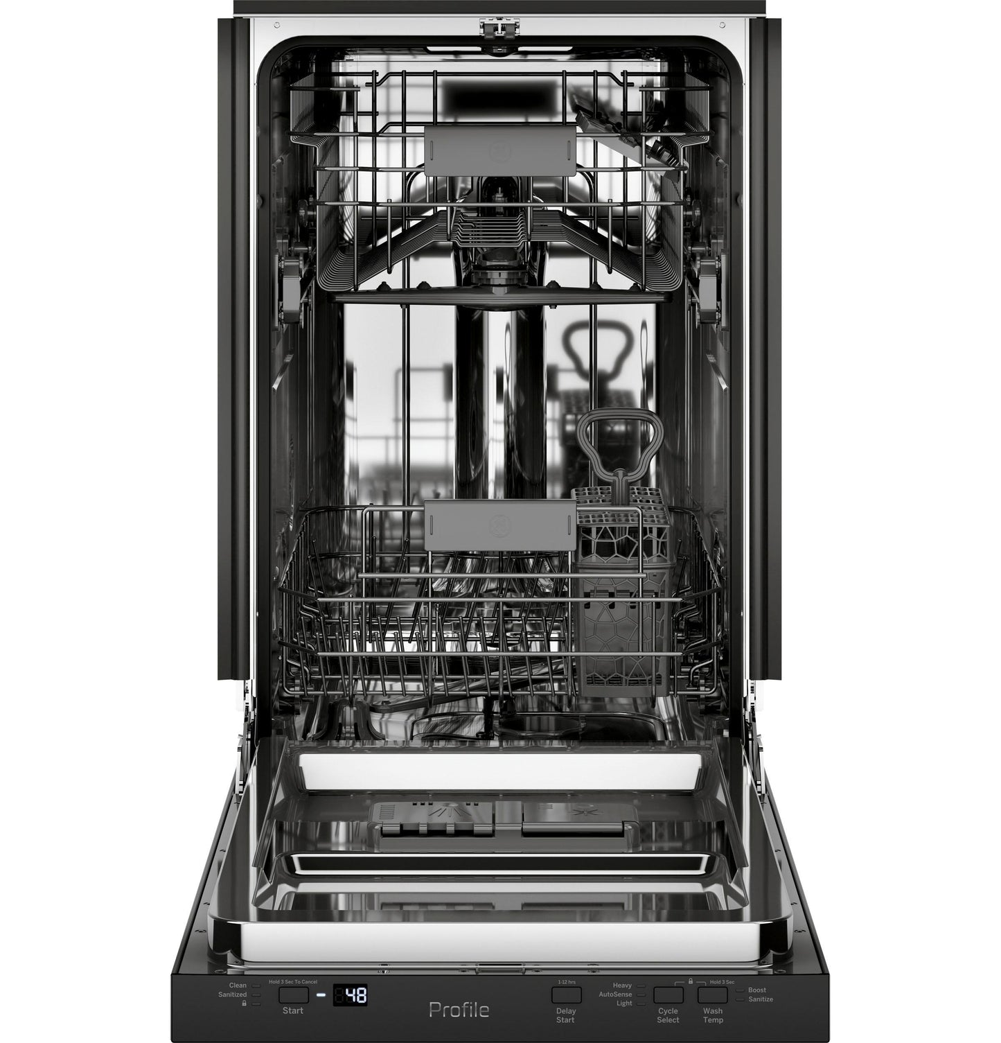 GE APPLIANCES PDT145SGLBB GE Profile 18"" Built-in Dishwasher