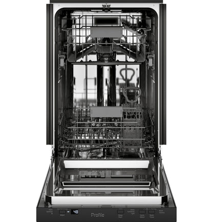 GE APPLIANCES PDT145SGLBB GE Profile 18"" Built-in Dishwasher