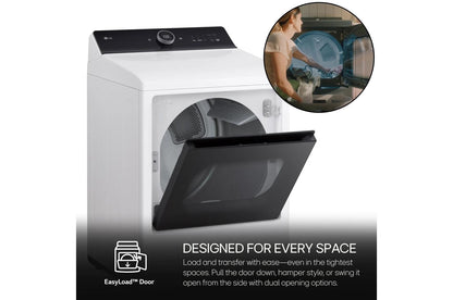 LG DLEX8600WE 7.3 Cu. Ft. Ultra Large Capacity Rear Control Electric Dryer With L...
