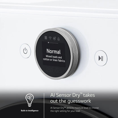 LG DLGX5501W 7.4 Cu. Ft. Ultra Large Capacity Smart Front Load Gas Energy Star D...