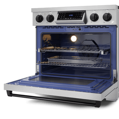 THOR KITCHEN RSE36BLK 36 Inch Professional Electric Range With Tilt Panel Touch Control I...