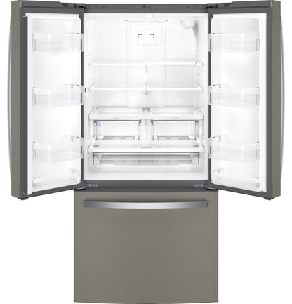 GE APPLIANCES GWE19JMLES Ge Energy Star 18.6 Cu. Ft. Counter-depth French-door REFRIGE...