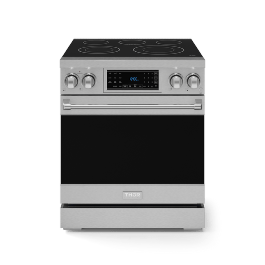 THOR KITCHEN RSE30 30 Inch Professional Electric Range With Tilt Panel Touch Control I...