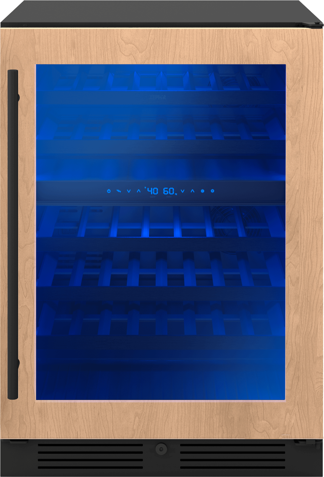 ZEPHYR PRW24C02CPG Zephyr 24"" Panel Ready Dual Zone Wine Cooler