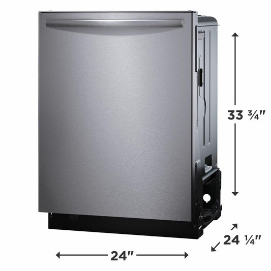 FRIGIDAIRE GDSH4715AF Frigidaire Gallery 24"" Stainless Steel Tub Built-in Dishwasher WITH...