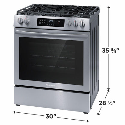 FRIGIDAIRE FCFG3083AS Frigidaire 30"" Front Control Gas Range With Convection Bake
