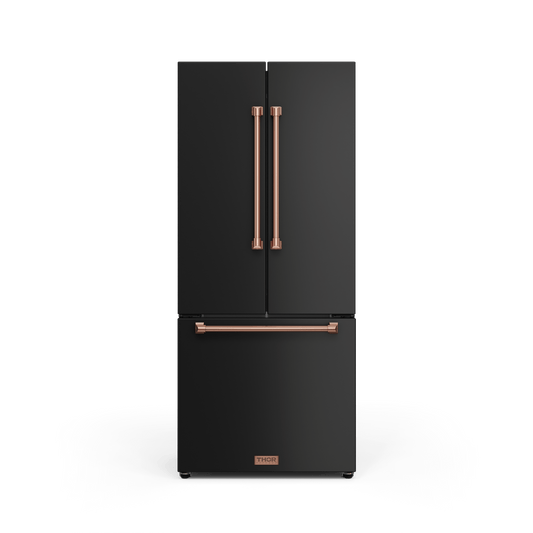 THOR KITCHEN RF3017FFD00RSG 30 Inch 17.7 Cu Ft French Door Counter Depth Refrigerator With Ice ...