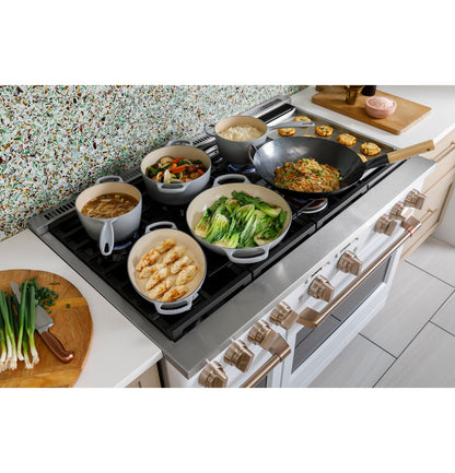 CAFE C2Y486P4TW2 Cafe 48"" Smart Dual-fuel Commercial-style Range With 6 BURNER...