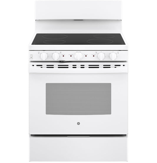 GE APPLIANCES JB480DTWW GE 30"" Free-standing Electric Radiant Smooth Cooktop Range