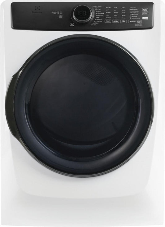 ELECTROLUX ELFG7738AW Electrolux Front Load Perfect Steam Gas Dryer With Luxcare D...