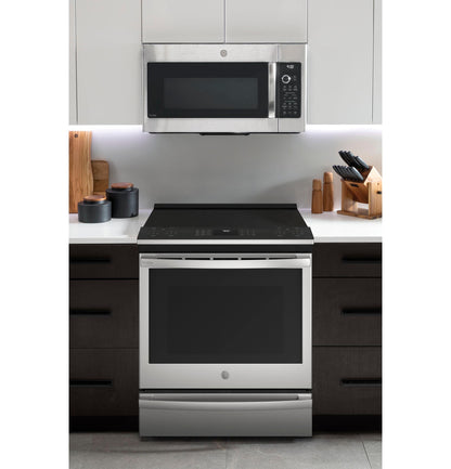 GE APPLIANCES PHS930YPFS GE Profile 30"" Smart Slide-in Fingerprint Resistant FRONT-CONTR...