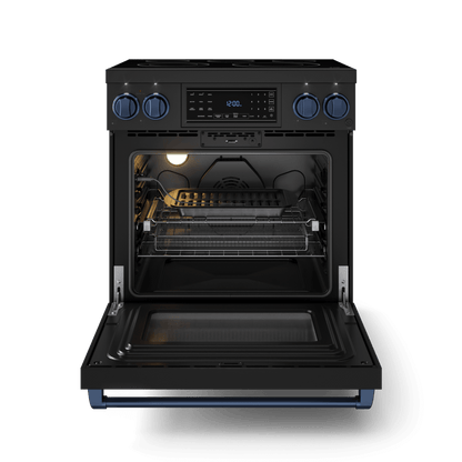 THOR KITCHEN RSE30BBLU 30 Inch Professional Electric Range With Tilt Panel Touch Control I...
