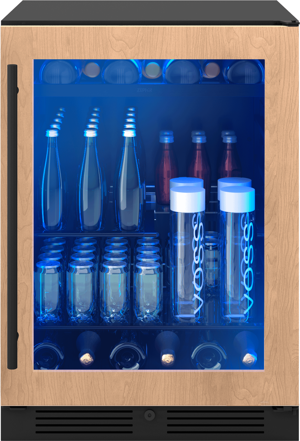 ZEPHYR PRB24C01CPG Zephyr 24"" Panel Ready Single Zone Beverage Cooler