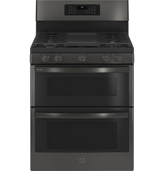 GE APPLIANCES PGB965BPTS GE Profile 30"" Free-standing Gas Double Oven Convection Range W...