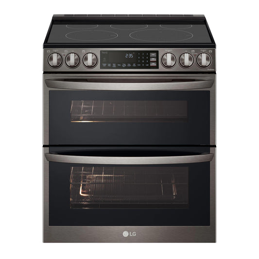 LG LTEL7337D 7.3 Cu. Ft. Smart Instaview Electric Double Oven Slide-in Range ...