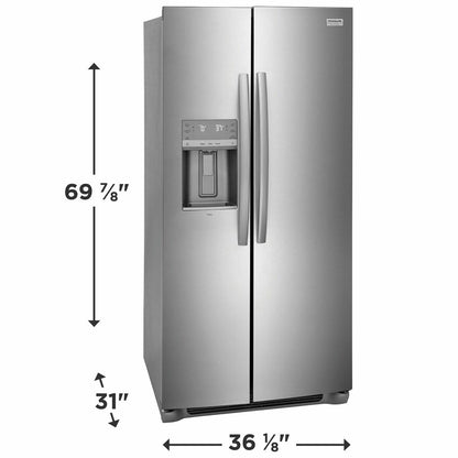 FRIGIDAIRE GRSC2352AF Frigidaire Gallery 22.3 Cu. Ft. 36'' Counter Depth Side By Side REF...