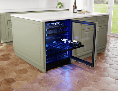 ZEPHYR PRW24C02CPG Zephyr 24"" Panel Ready Dual Zone Wine Cooler