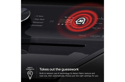 LG WT8200CL 5.0 Cu. Ft. MEGA Capacity Smart Top Load Washer With EASYUNLOAD...