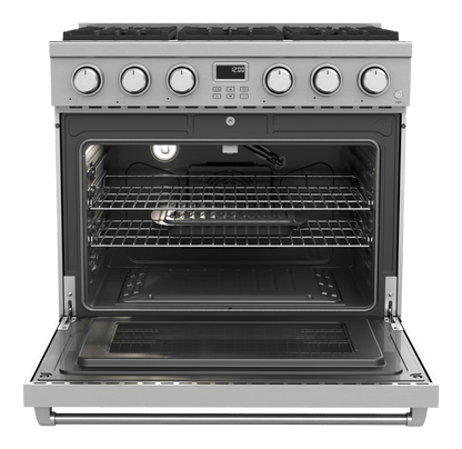 THOR KITCHEN ARG36 36 Inch Contemporary Professional Gas Range In Stainless Steel
