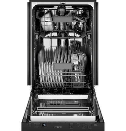 GE APPLIANCES PDT145SGLBB GE Profile 18"" Built-in Dishwasher