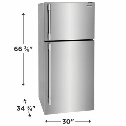 FRIGIDAIRE FPHT2097VF Frigidaire Professional 20.0 Cu. Ft. Top Freezer Refrigerator