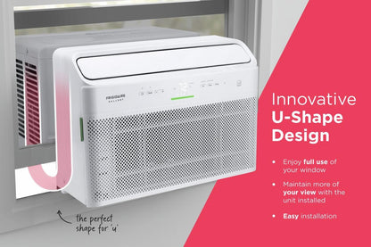 FRIGIDAIRE GHWQ085WD1 Frigidaire Gallery 8,000 BTU U-shape Window Room Air Conditioner WI...