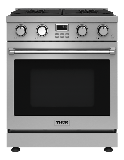 THOR KITCHEN ARG30 30 Inch Contemporary Professional Gas Range In Stainless Steel