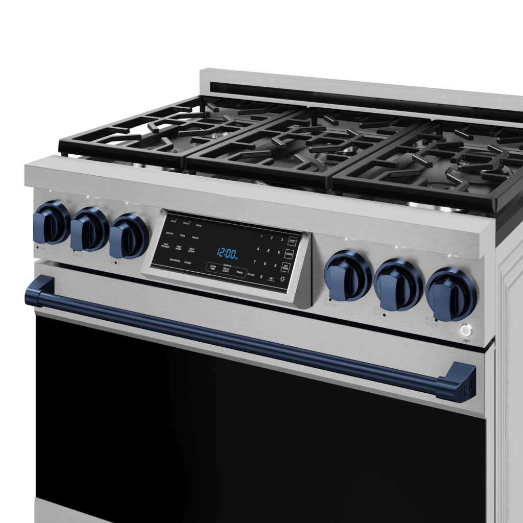 THOR KITCHEN RSG36BLU 36 Inch Professional Gas Range With Tilt Panel Touch Control In STA...