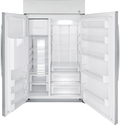 GE APPLIANCES PSB48YSNSS GE Profile Series 48"" Smart Built-in Side-by-side Refrigerator ...