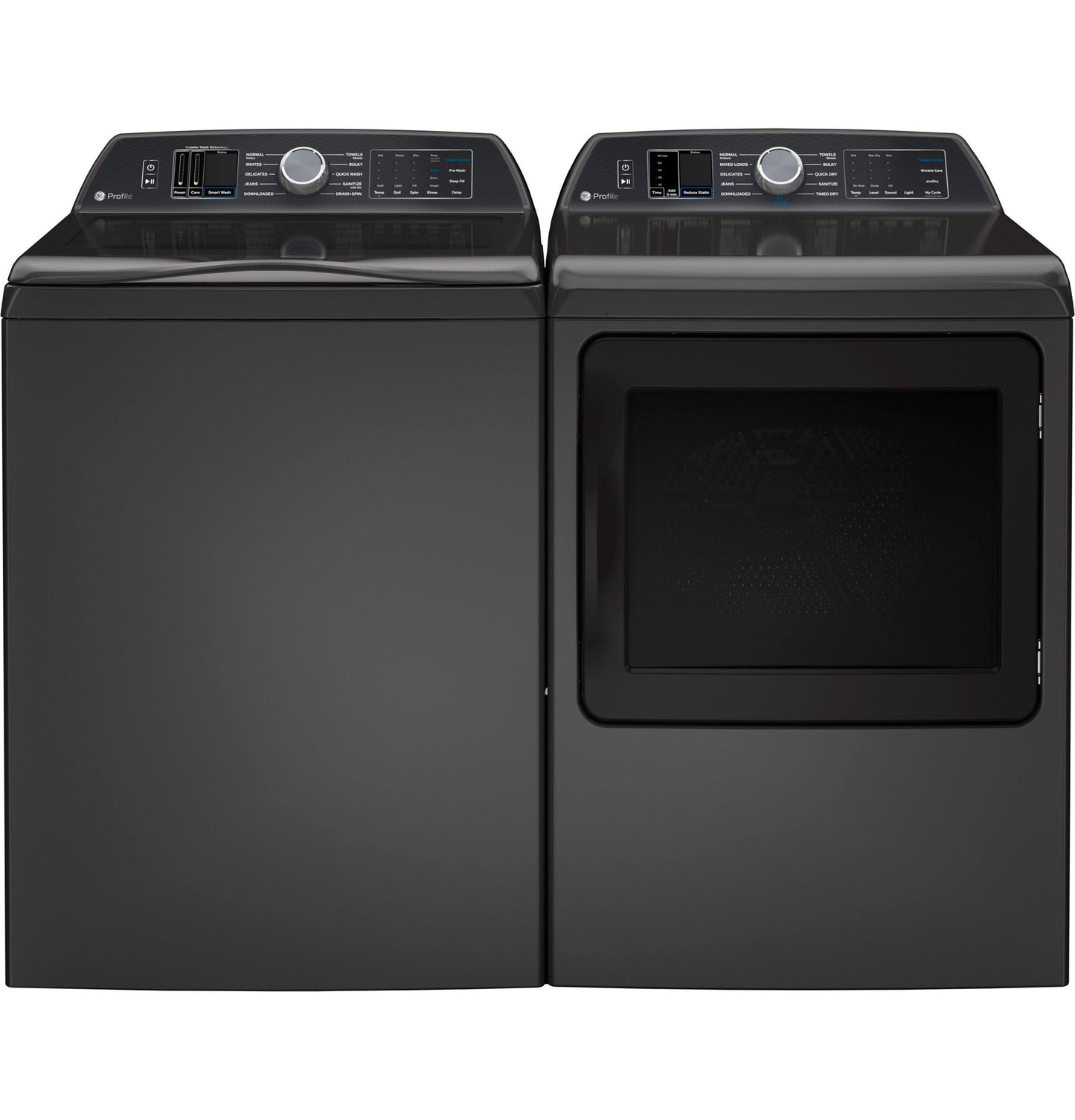 GE APPLIANCES PTW705BPTDG GE Profile 5.3 Cu. Ft. Capacity Washer With Smarter Wash TECHNO...