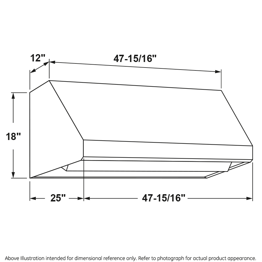 GE APPLIANCES UVW9484SPSS GE Appliances 48"" Professional Hood
