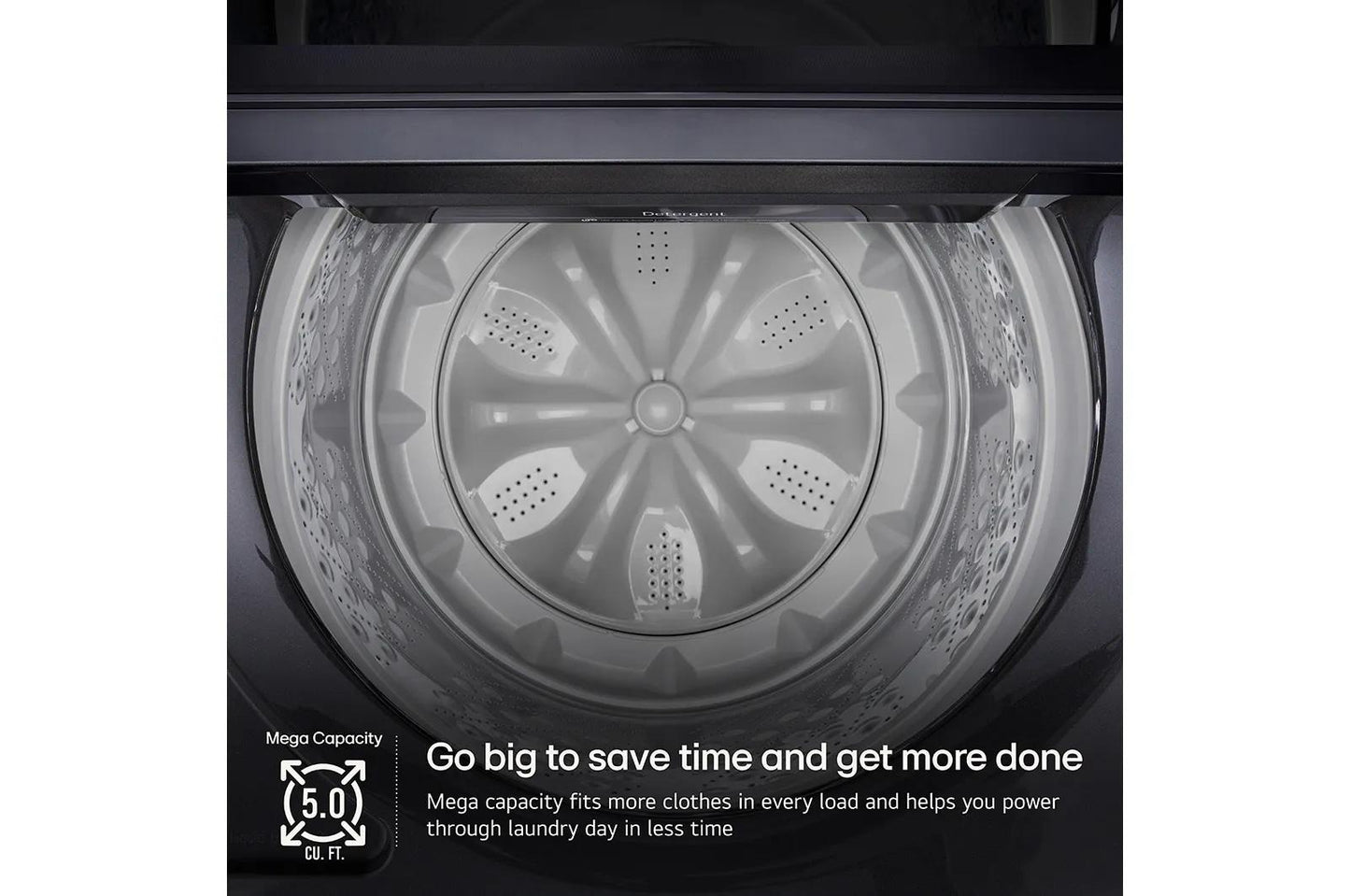 LG WT8200CL 5.0 Cu. Ft. MEGA Capacity Smart Top Load Washer With EASYUNLOAD...
