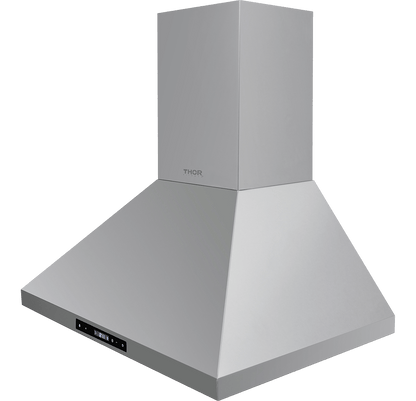 THOR KITCHEN HRH3007 30in Wall Mount Chimney Range Hood In Stainless Steel With LED LIGH...