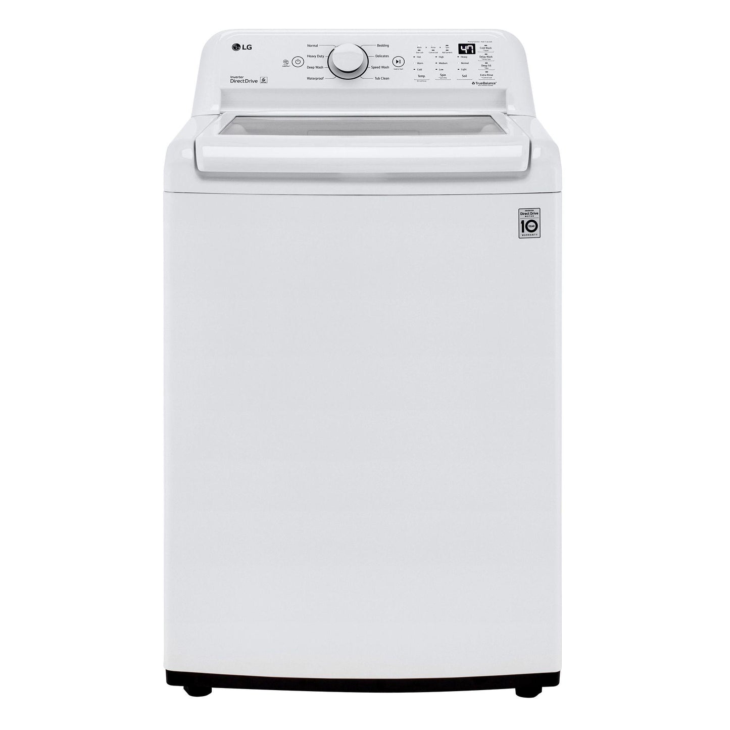 LG WT7005CW 4.3 Cu. Ft. MEGA Capacity Top Load Washer With 4-way Agitator &...