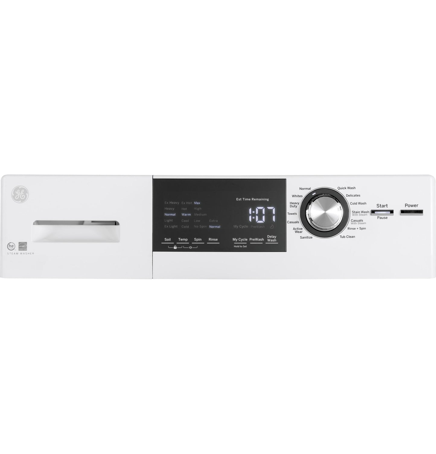 GE APPLIANCES GFW148SSMWW Ge 2.4 Doe Cu. Ft. Frontload Washer With Steam