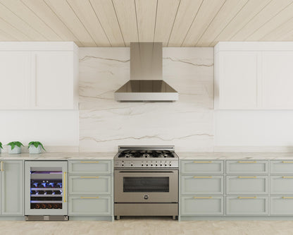 XO APPLIANCE XOVV230SC XO Appliance 30in Pro Wall Chimney Hood Ss Straight Lip 600/395 Cfm