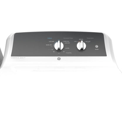 GE APPLIANCES GTX52EASPWB Ge 6.2 Cu. Ft. Capacity Aluminized Alloy Drum Electric Dryer