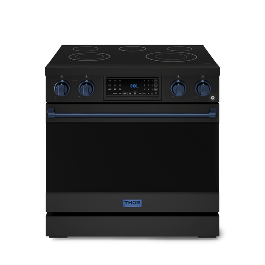THOR KITCHEN RSE36BBLU 36 Inch Professional Electric Range With Tilt Panel Touch Control I...