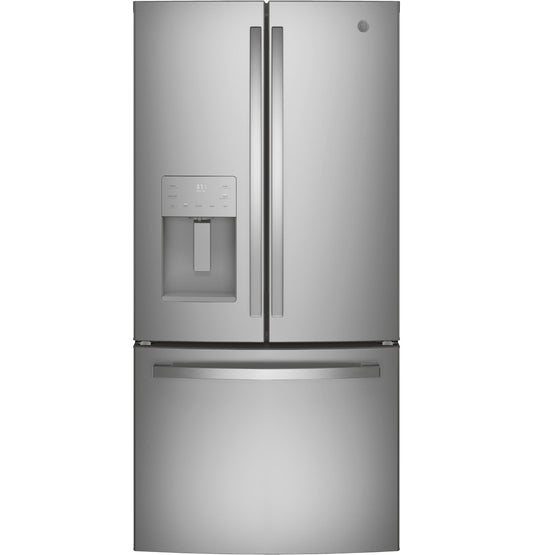 GE APPLIANCES GYE18JYLFS Ge Energy Star 17.5 Cu. Ft. Counter-depth French-door REFRIGE...