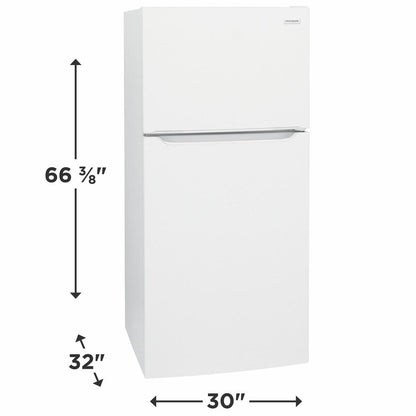 FRIGIDAIRE FFTR2045VW Frigidaire 20.0 Cu. Ft. Top Freezer Refrigerator