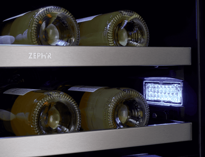 ZEPHYR PRW24C32CG Zephyr 24"" French Door Dual Zone Wine Cooler