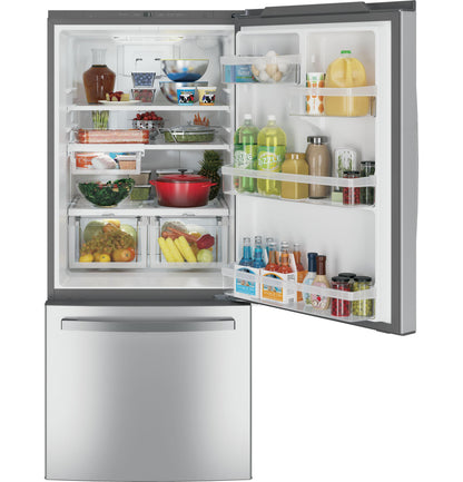 GE APPLIANCES GDE21EYKFS Ge Energy Star 21.0 Cu. Ft. Bottom-freezer Refrigerator