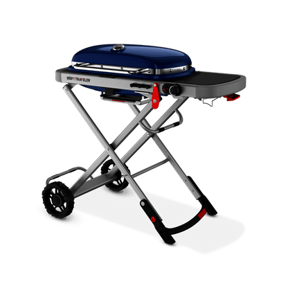WEBER 9020001 Weber Traveler Portable Gas Grill - Deep Ocean Blue