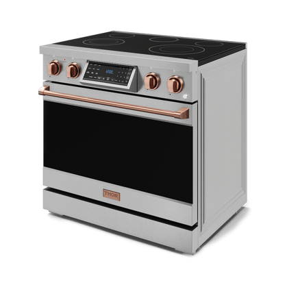 THOR KITCHEN RSE36RSG 36 Inch Professional Electric Range With Tilt Panel Touch Control I...