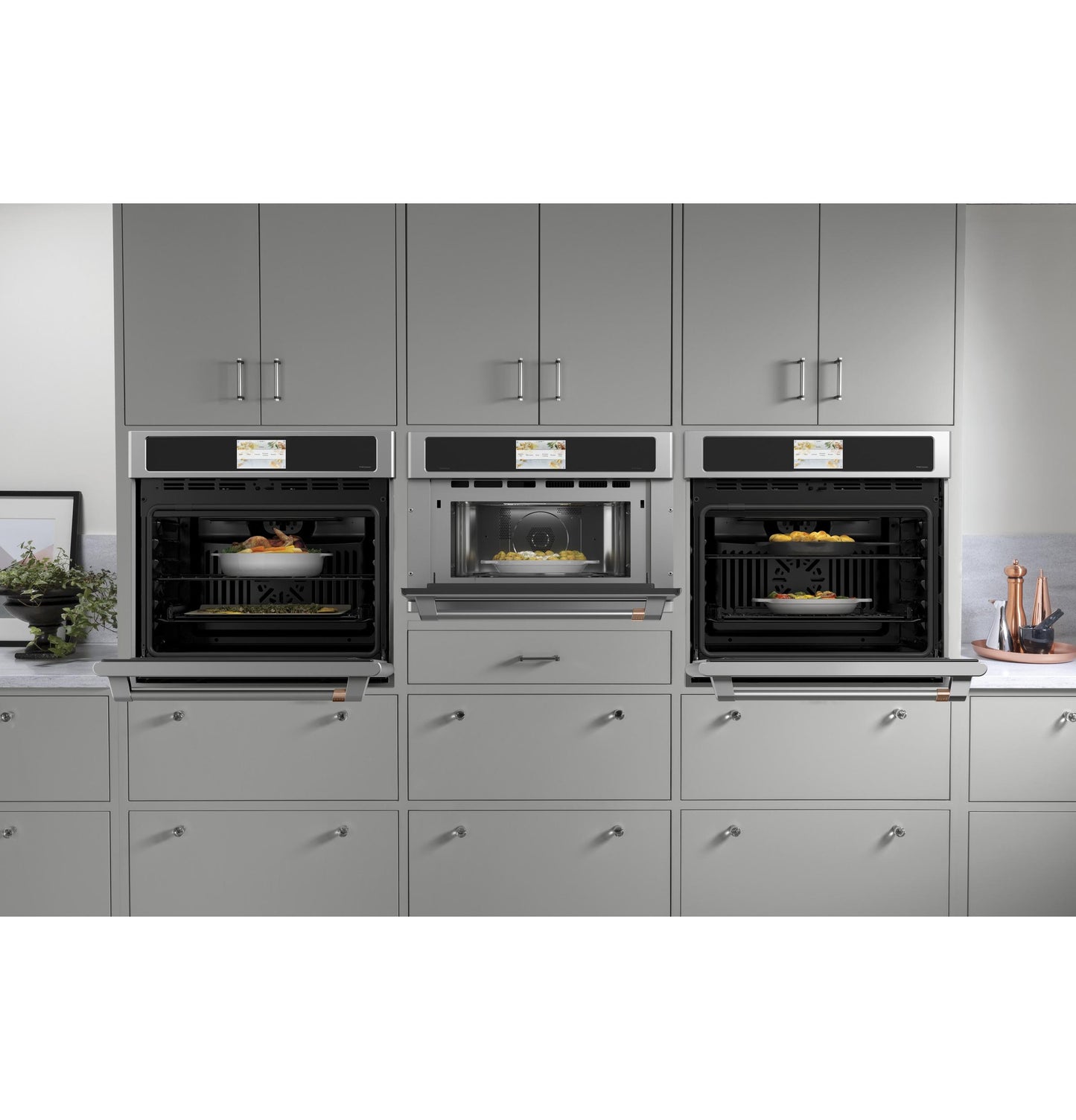 CAFE CSB912P2NS1 Cafe 27"" Five In One Oven With 120v Advantium  Technology