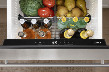 ZEPHYR PRRD24C1AS Zephyr 24"" Single Zone Refrigerator Drawers