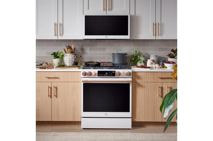 LG LSGS6338N LG Studio 6.3 Cu. Ft. Instaview Gas Slide-in Range With Probake ...